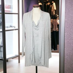 Spa by St. John Yellow Label 2-in-1 Draped Cardigan Combo